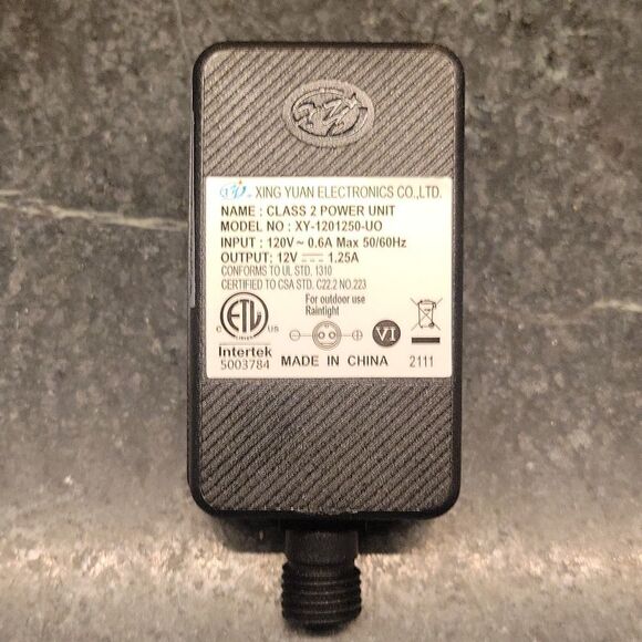 Replacement Yard Inflatable Adapter Power Supply Adaptor 12Vdc 1.25A 1250mA 1.25 - Picture 1 of 10